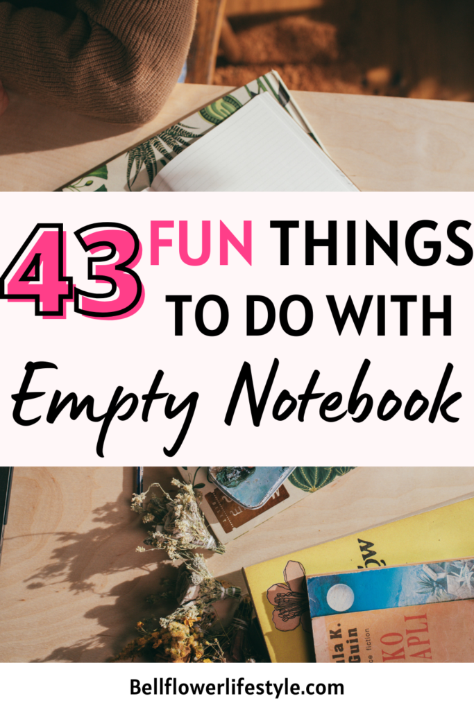 creative things to do with a notebook