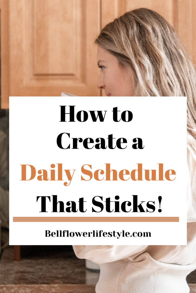 Creating daily schedule