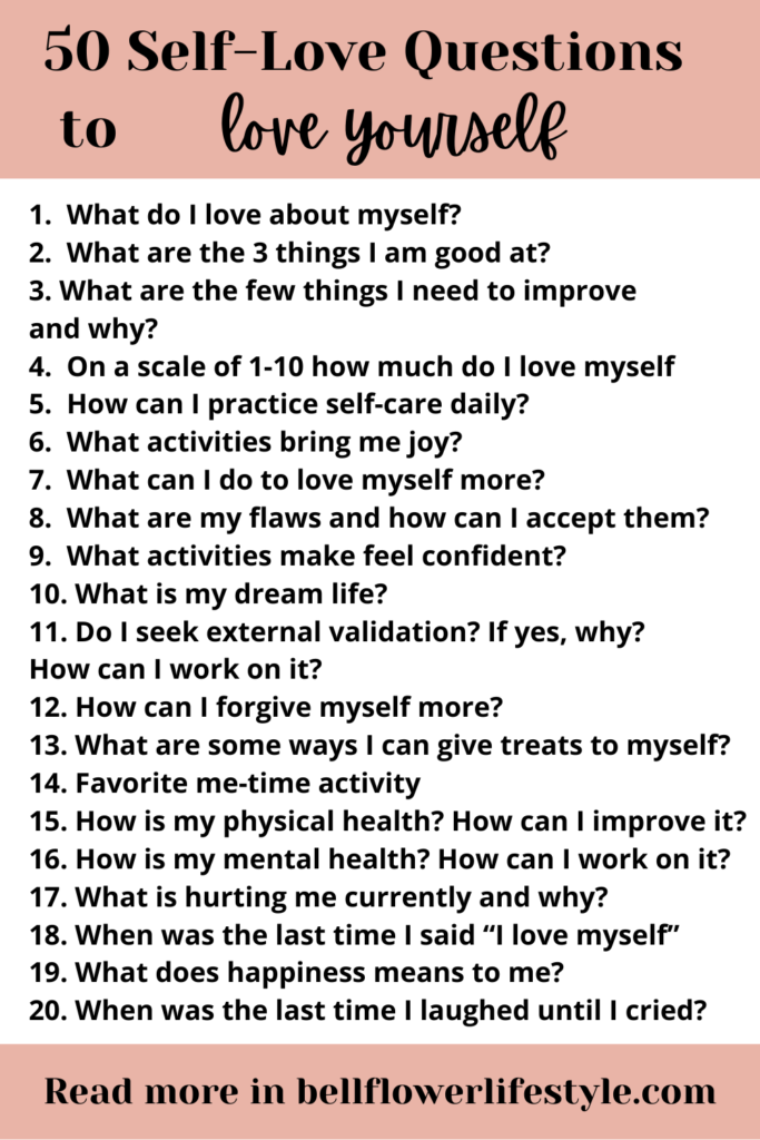 self love questions to ask yourself