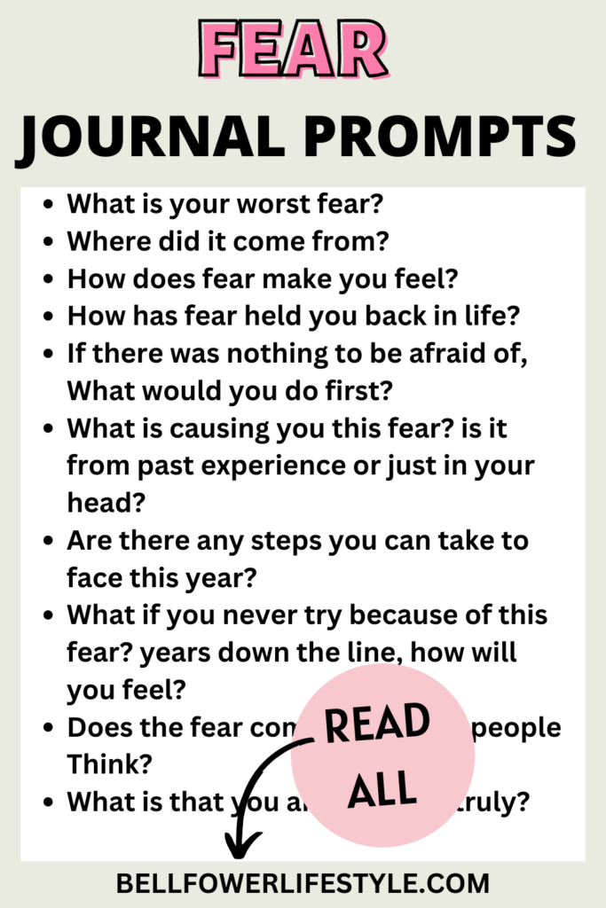 fear journal prompts