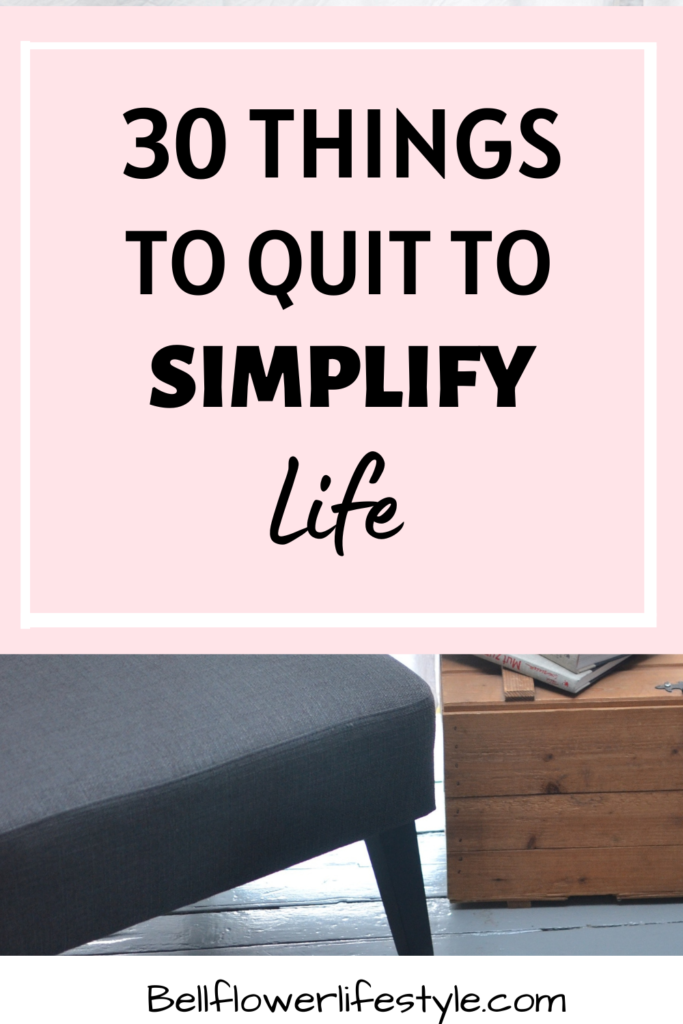 how to simplify life and get rid of stuff