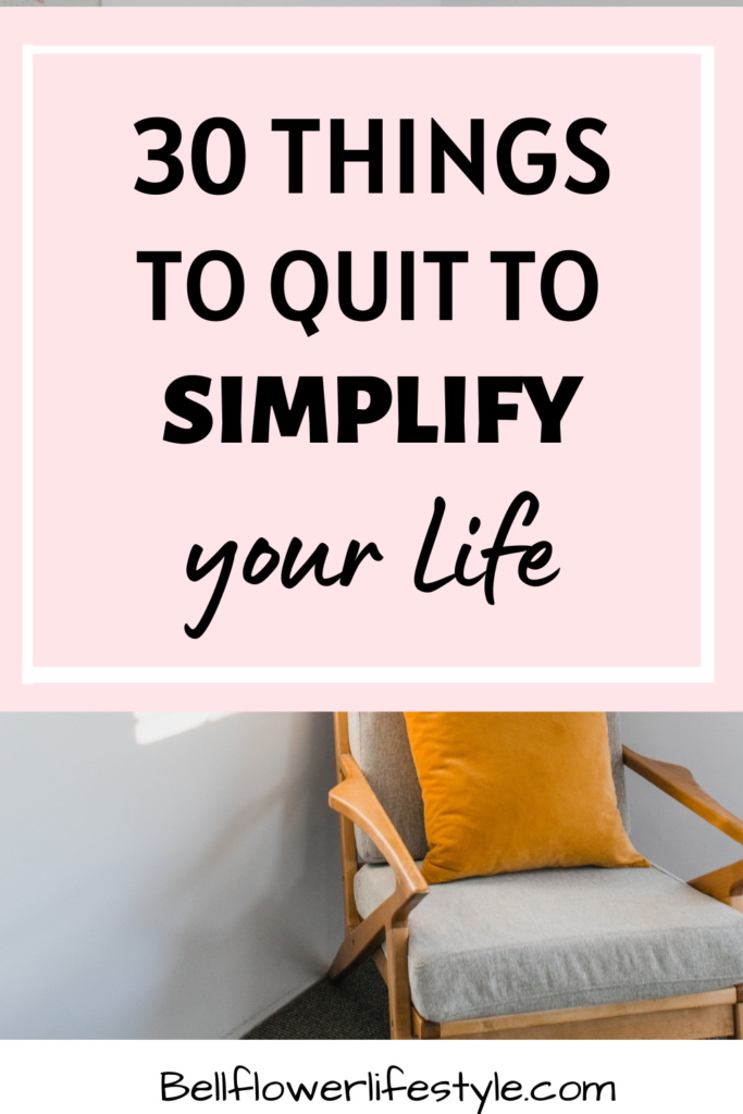 how to simplify life and get rid of stuff