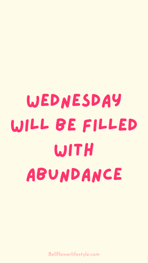 Wednesday affirmations