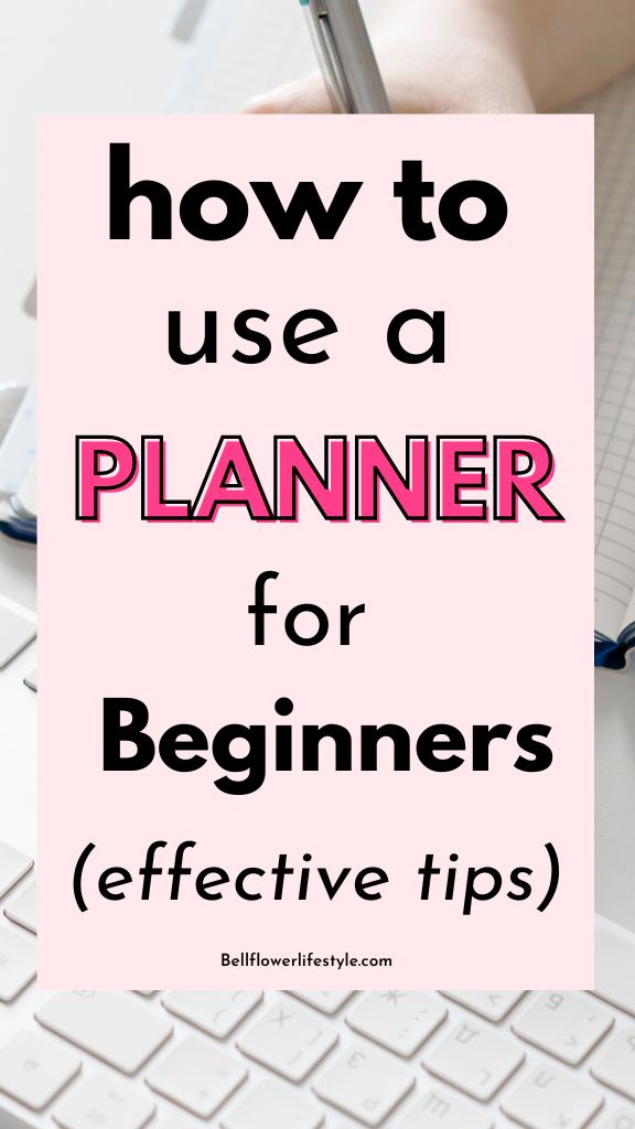 How to use a planner for beginners