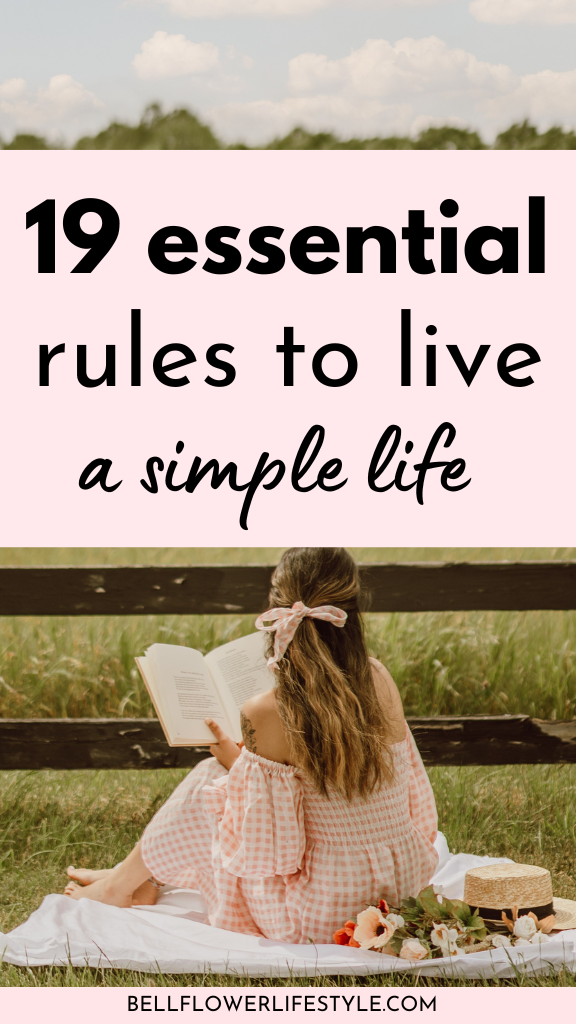 rules to live a simple life