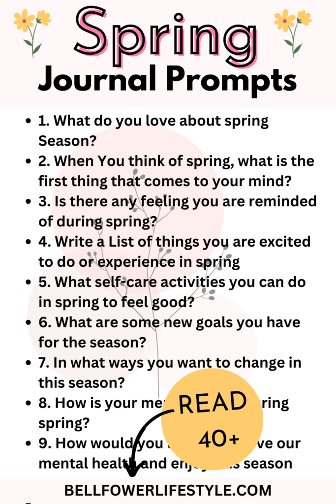 spring journal prompts