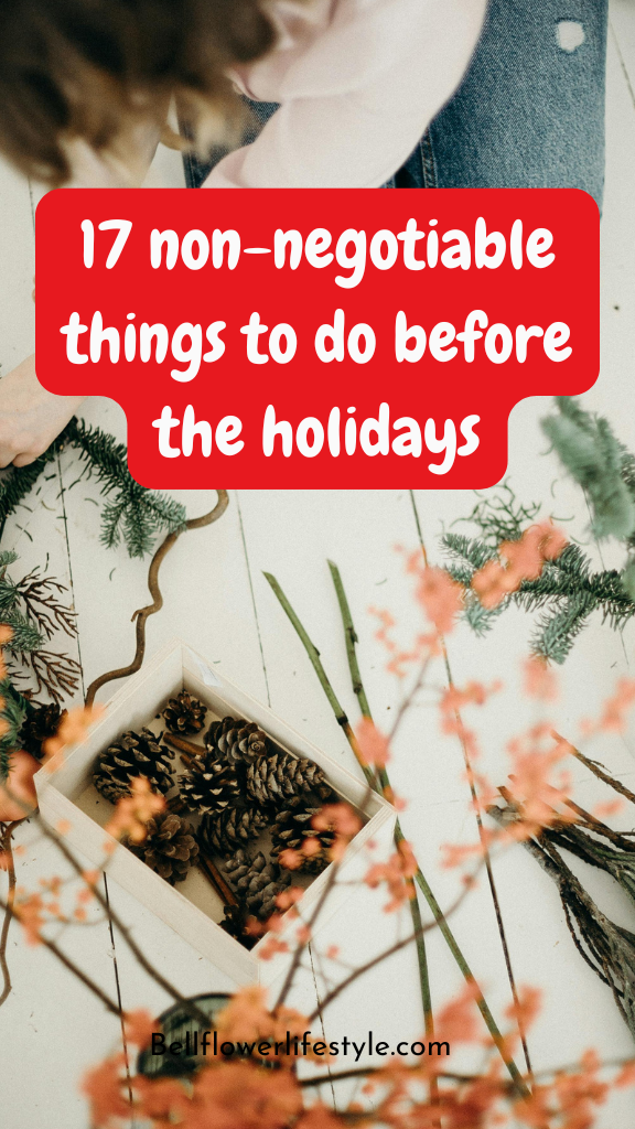 things to do before the holidays