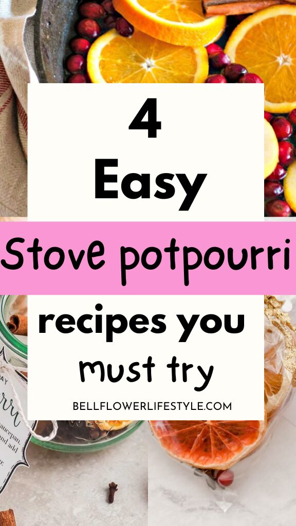 4 Easy stove potpourri recipe for Holiday season